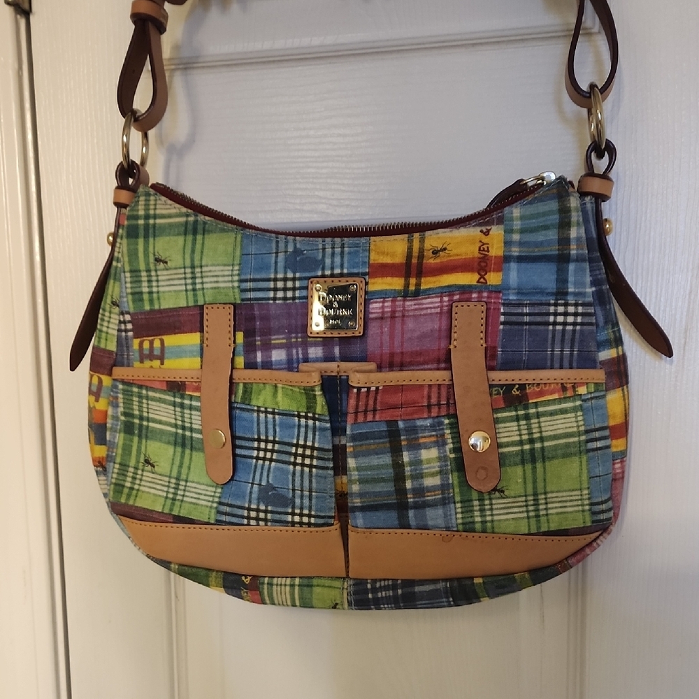 Dooney & Bourke Colorful Plaid Shoulder Bag